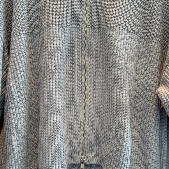 Cabi Light Blue Fair Play Convertible Zip Sweater S #3522 - Picture 5 of 6